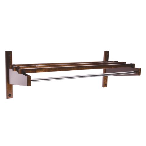 Wooden Coat Rack, 30in, Walnut Finish